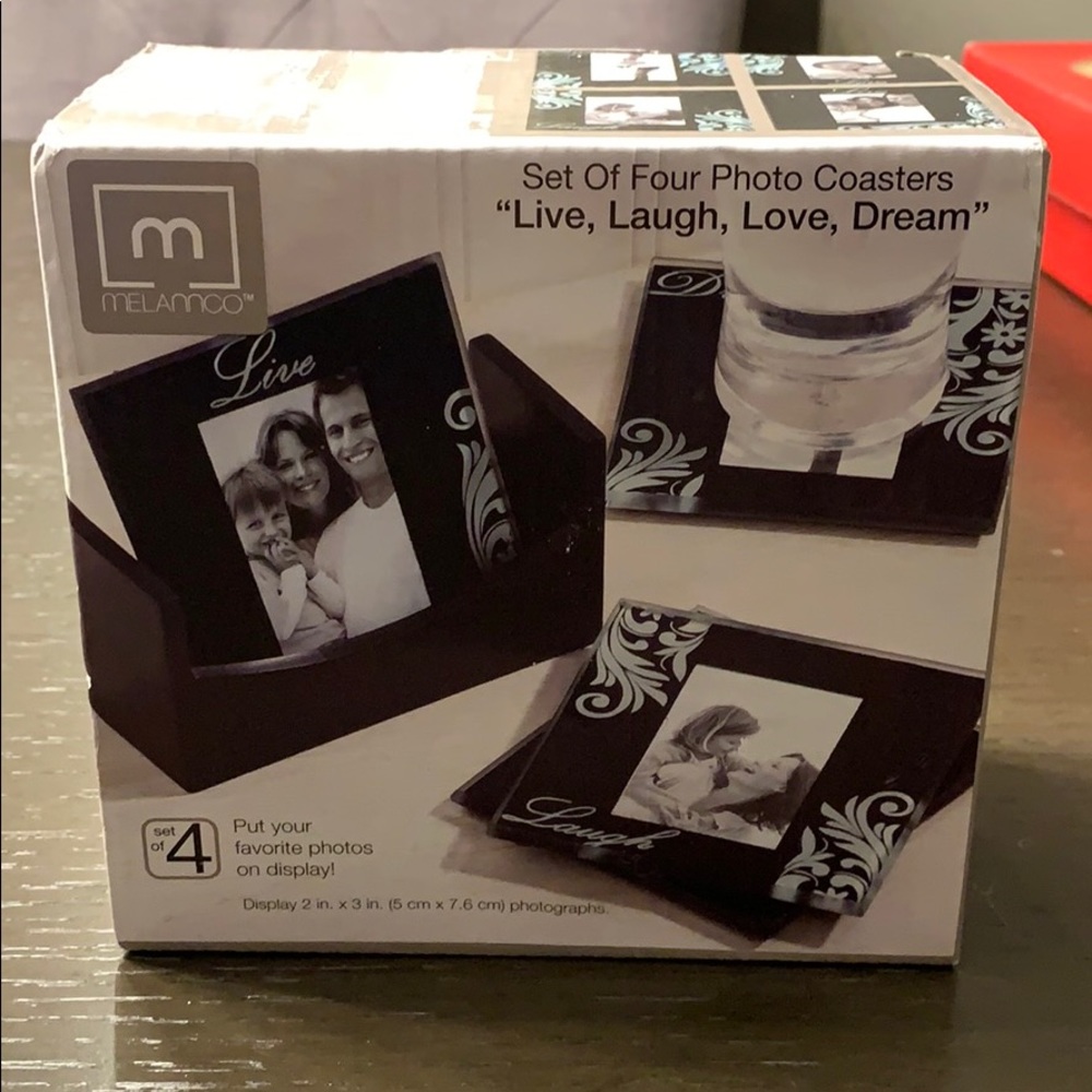 Set of 4 photo coasters